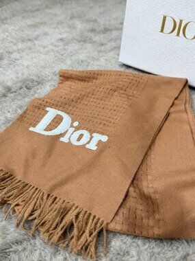 DIOR Signature Logo Micro Check Scarf